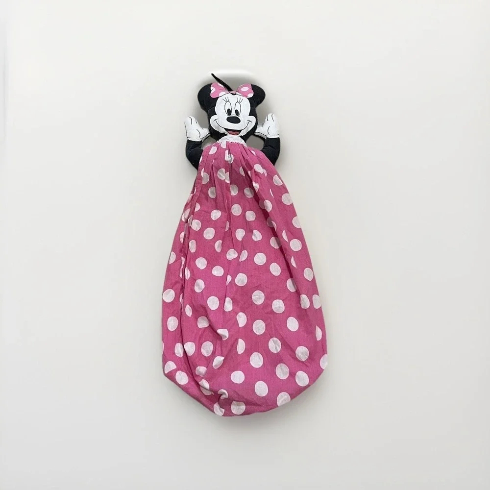 Vintage 80's Disney Minnie Mouse Hanging Diaper Holder Grocery Bag Holder Keeper